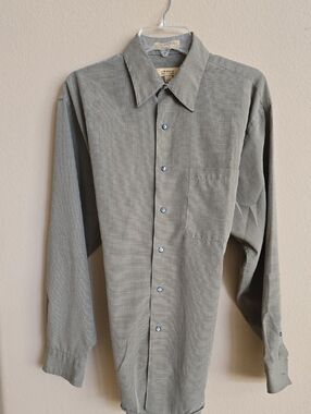 Arrow Men's Long Sleeve Button-Down Shirt - Olive Green